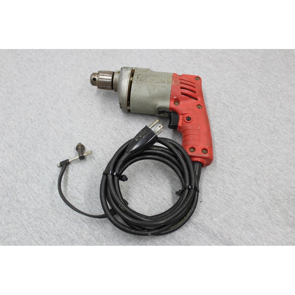 Milwaukee Drill 1/4 Red 0102-1 Hole Shooter Corded Electric 3.5A 2500RPM Vintage